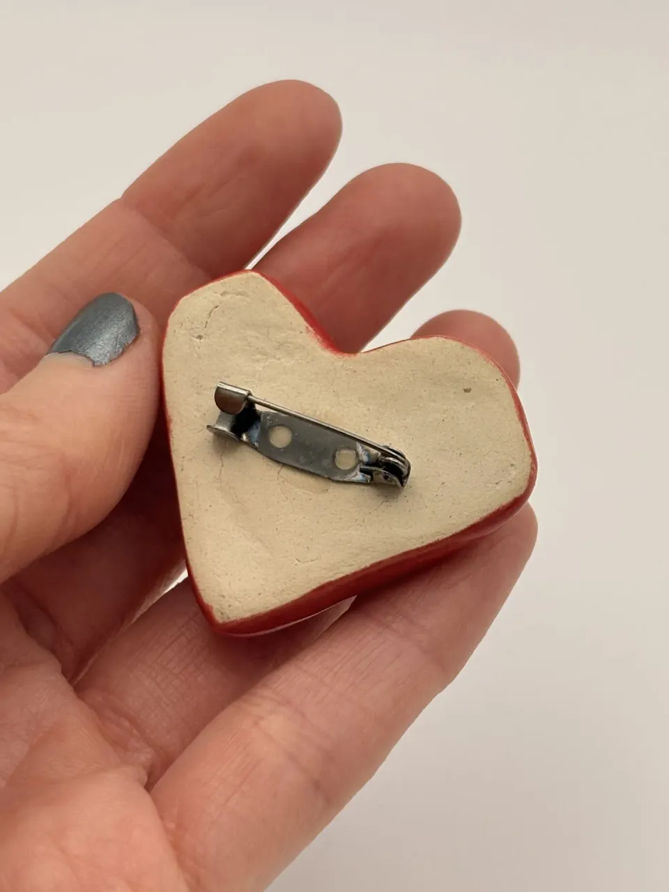 Heart shape pin with eyes (#3), photo 3