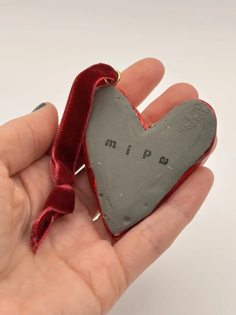 Heart shape pendant with one eye (#8), photo 4
