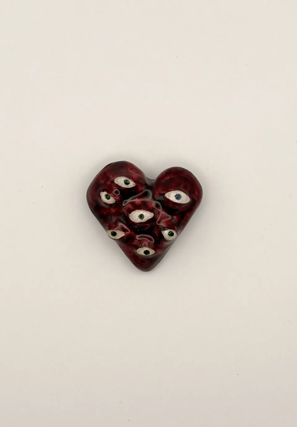 Heart shape pin with eyes (#4), photo 6