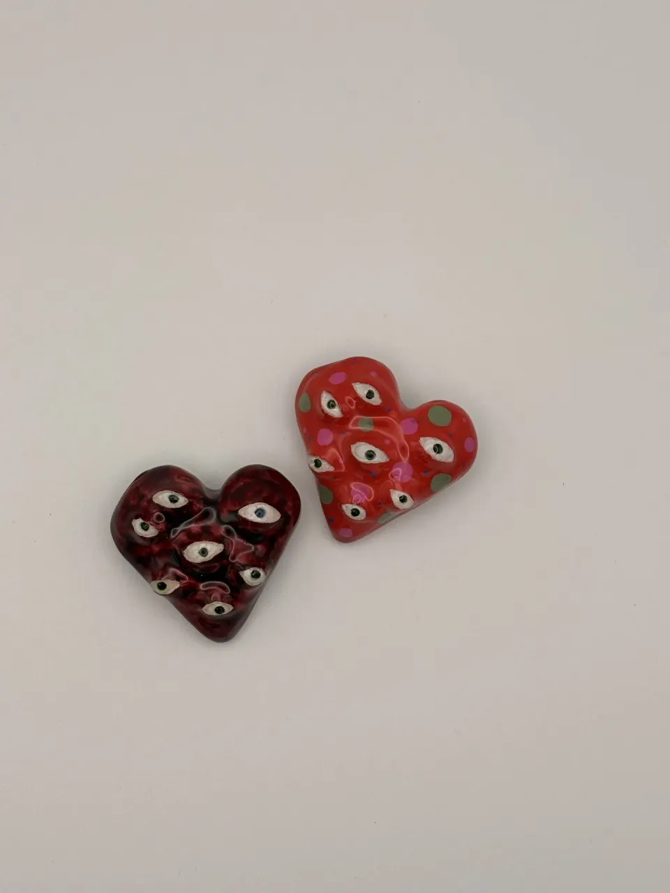Heart shape pin with eyes (#4), photo 7