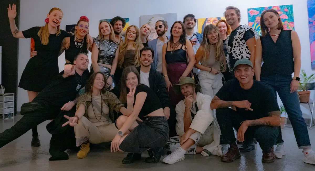 The ArtBeats community of artists and musicians gathered at an event